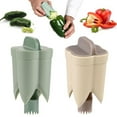 thumbnail image 1 of Hariumiu 1/2/3Pcs Pepper Corer Remover Tool 2-in-1 Bell Pepper Corer Deseeder Easy Twist Pepper Cutter Vegetables Fruit Corer Kitchen Tool, 1 of 8