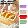 thumbnail image 1 of Hariumiu 1/4Pcs Silicone Bread Loaf Pan Non-Stick Baking Pans for Homemade Bread Cakes Brownies Easy Release Toast Mold Kitchen Tool, 1 of 8