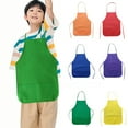 thumbnail image 1 of Hariumiu 5Pcs Kids Painting Aprons with 2 Roomy Pockets Non-Woven Fabric Art Aprons for Children Aged 3-7 Waterproof Reusable Kids Aprons for Crafts Cooking, 1 of 7