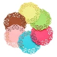 thumbnail image 1 of Hariumiu 6 Pcs Lace Flower Doilies Silicone Coaster Tea Cup Mats Pad Insulation Placemat-, 1 of 3