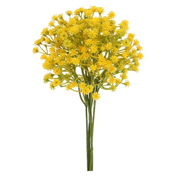 Hariumiu Artificial Flowers 6pcs Artificial Gypsophila Realistic Simulation Flowers Reusable Fine Workmanship Non-fading Home Decor Reusable Artificial Flowers