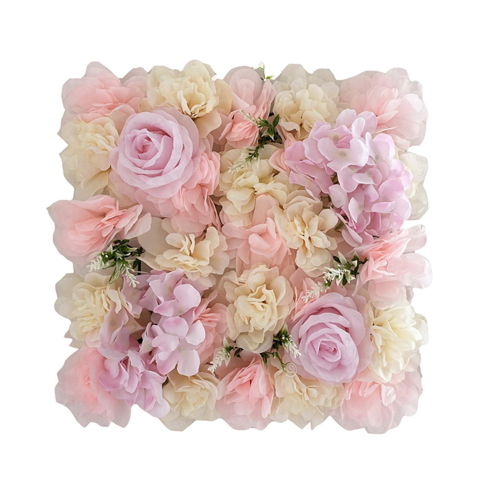 Hariumiu Artificial Rose Wall Panel Artificial Rose Flower Wall Panel