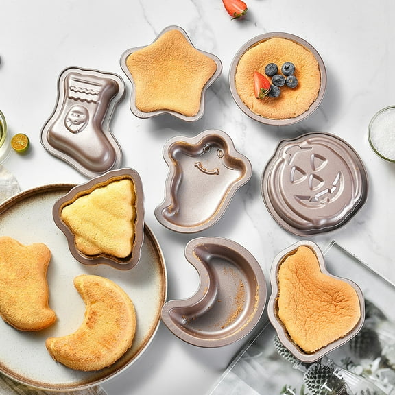 Hariumiu Baking Pan Creative Shape Heat-Resistant Food Grade BPA Free Non-Stick Muffin DIY Cartoon Cake Pan Mould