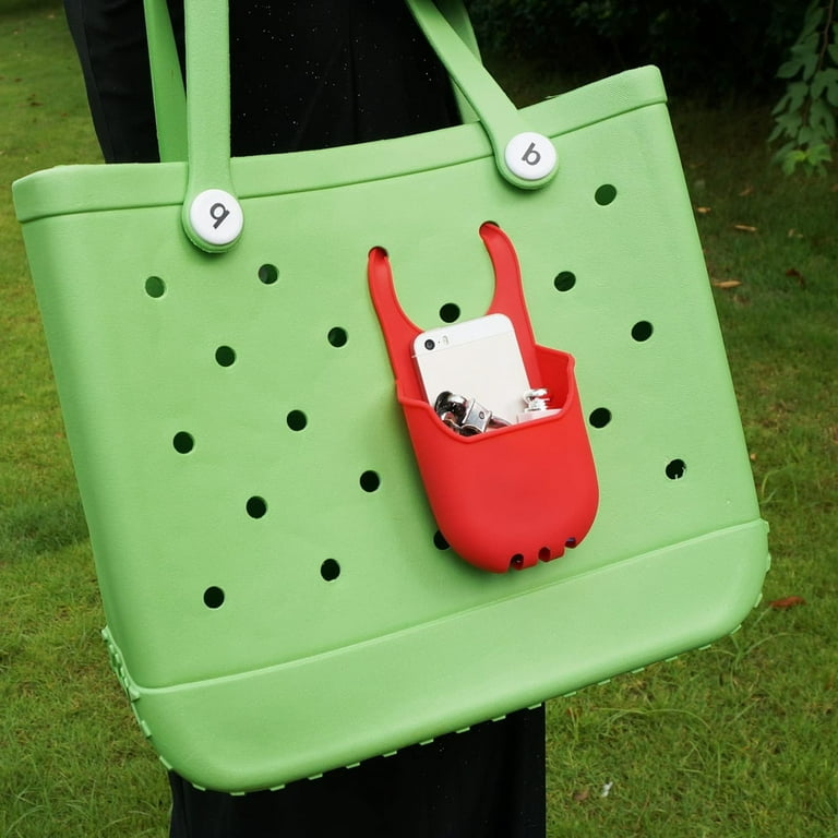 Hariumiu Beach Hole Bag Hanging Pouch Silicone Hanging Bag