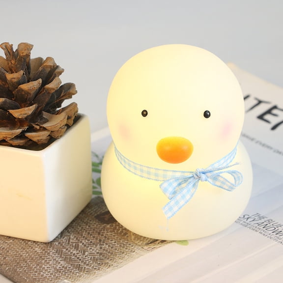 Hariumiu Cartoon Animal Night Lamp Flicker Free Eye Battery Powered Adorable Decorative Bedside Light Desktop Decor