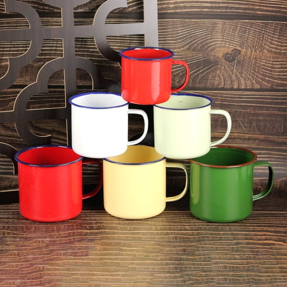 Hariumiu Ceramic Coffee Mug Handmade Tea Cup with Handle Retro Solid Color Water Cup Large Capacity Tumbler Travel Cups for Outdoor Activities