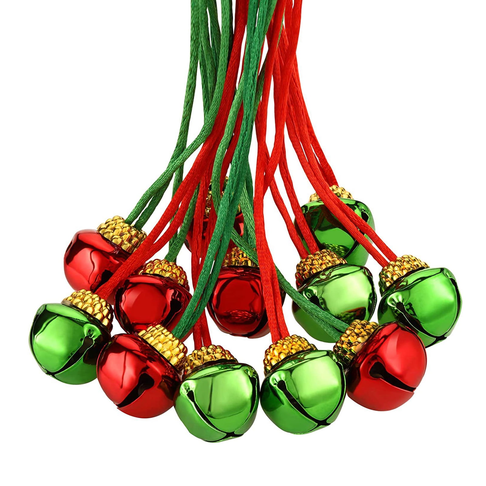 Hariumiu Christmas Bell Necklace Metal Bell with Long Lanyard Festive