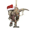 thumbnail image 1 of Hariumiu Christmas Tree Ornaments Dinosaur Christmas Tree Pendant Decoration Eco-friendly Acrylic Ornaments for Festive Holiday Decor Dinosaur Christmas, 1 of 8