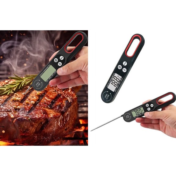 Hariumiu Cooking Thermometer Sure Here's A Product Title for Food Thermometer Described Food Thermometer Foldable Long Probe Quick Accurate Digital for Kitchen