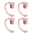 thumbnail image 1 of Hariumiu Cup Straw Protector 4pcs Silicone Straw Cover Set for Tumblers Easy to Clean Durable Straw Topper Hats, 1 of 8