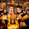 thumbnail image 1 of Hariumiu Decor Halloween Pumpkin Lantern Decoration, Battery Powered High Brightness LED Night Lamp, Pumpkin/Witch/Skeleton/Scarecrow, 1 of 11