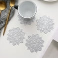 thumbnail image 1 of Hariumiu Decorative Placemat Table Placemat Set Non-slip Heat Insulated Decorative Snowflake Design Kitchen Supplies for Dining Table Decoration Non-slip Table, 1 of 10