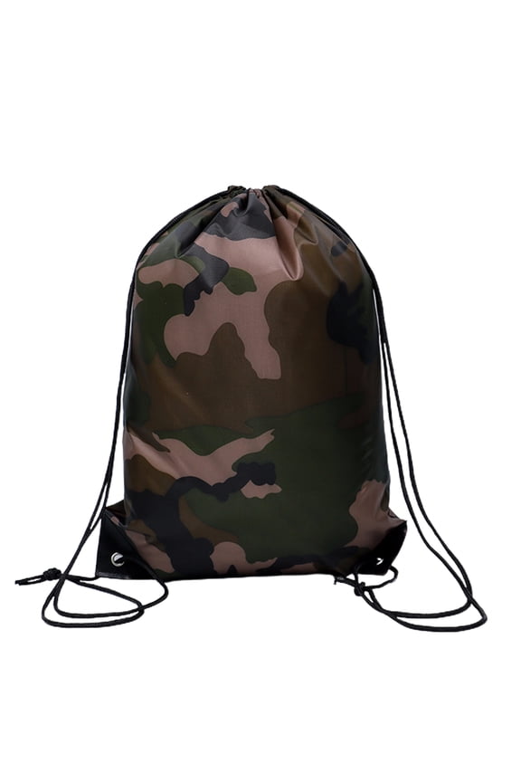 Drawstring Backpack Waterproof Camouflage Drawstring Bag Lightweight Camouflage Travel Bags Bulk Sport Gym Camping Bag Gift Birthday Party Supplies