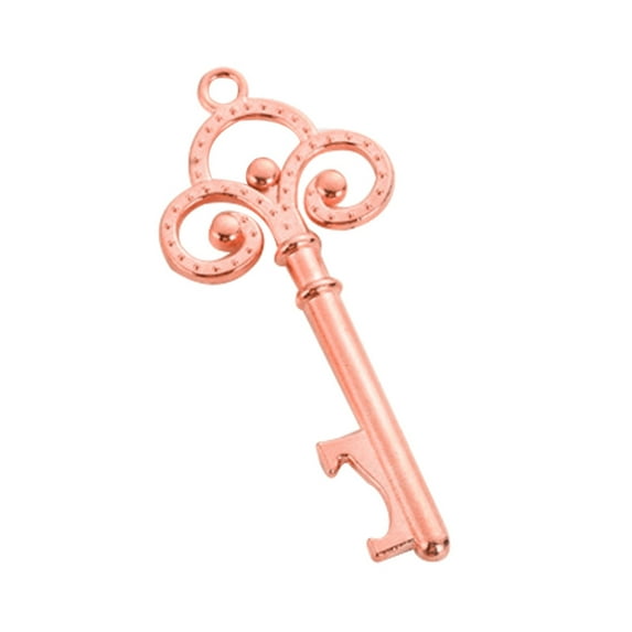 Hariumiu Fashion Portable Key Shaped Beer Bottle Opener Party Wedding Decoration Tool-Rose Gold