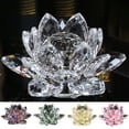 thumbnail image 1 of Hariumiu Faux Crystal Lotus Figurine Colorful Lotus Flower Ornament Lotus Paperweight Table Centerpiece for Home Office Decor Souvenir Gift, 1 of 8