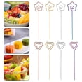 thumbnail image 1 of Hariumiu Fruit Fork Stainless Steel Dessert Forks Unique Shape Creative Fruit Salads Stick for Parties Decoration, 1 of 8