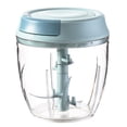 thumbnail image 1 of Hariumiu Garlic Chopper Garlic Masher Detachable Transparent Food Grade Safe High Efficiency Garlic Mincer Chopper with Container Kitchen Onion Vegetable, 1 of 1