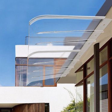 Invisible Front Door Awning Rain Snow Sun Protection Window Canopy