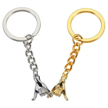 Hariumiu Keychain for Couples Exquisite Design Keychain Set for Couples Personalized Gifts for Anniversaries Birthdays Zinc Alloy Keychain with for Bags