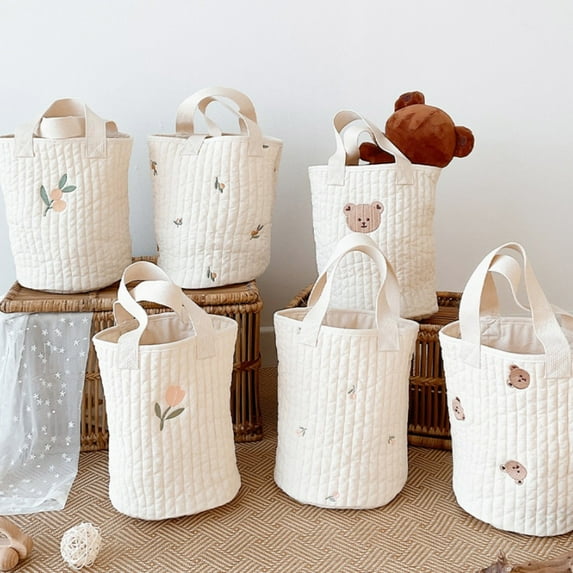 Hariumiu Kitchen Baby Bottle Bag Cute Pattern Print Load Bearing Widely Applied Nappy Bag Baby Diaper Totes for Daily Use