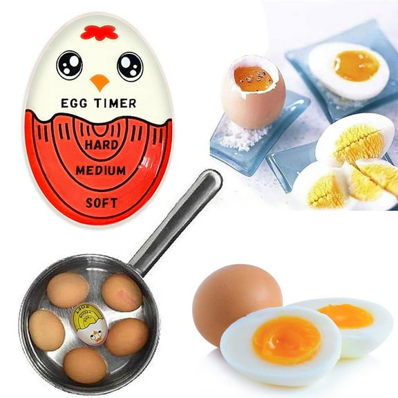 Hariumiu Kitchen Egg Timer Color Changing Egg Timer Food Grade Temperature Sensitive Accurate Soft Medium Hard Boiled Egg Mini Indicator Timer Kitchen Gadgets
