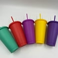 thumbnail image 1 of Hariumiu Kitchen Portable Water Bottle with Lid and Straw, Reusable PP Straw Cup, 2 Sizes, 1 of 8