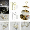 thumbnail image 1 of Hariumiu Kitchen Sets of 3 Tier Cake Plate Stand Handle Hardware, Fruit Cake Plate Handle Cake Cupcake Dessert Serving Tray Stand Handle Plate Hardware Fitting Holder, 1 of 8