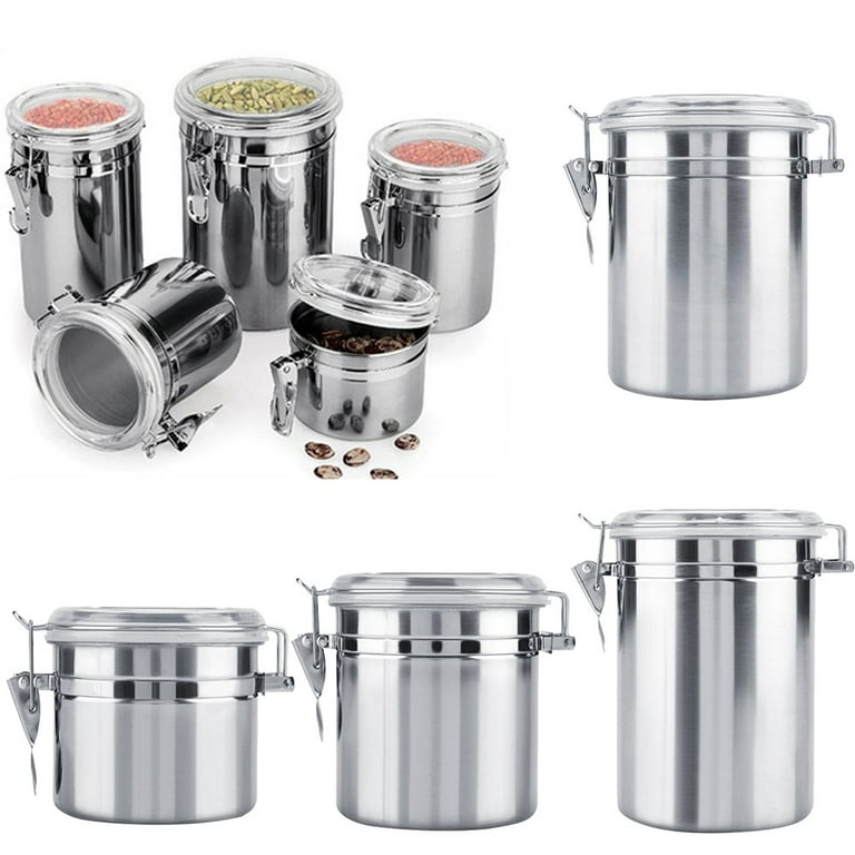 https://i5.walmartimages.com/seo/Hariumiu-Kitchen-Stainless-Steel-Canister-Set-Clear-Acrylic-Lids-Clamp-Airtight-Durable-Stackable-Food-Storage-Container-Counter-Pantry-Tea-Sugar-Cof_954764df-5174-4c0f-95c9-06b9230a4d36.860b70a8f35b9521ea83b5b304e5a2a5.jpeg?odnHeight=768&odnWidth=768&odnBg=FFFFFF
