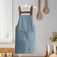 thumbnail image 1 of Hariumiu Large-capacity Apron Work Apron Waterproof Oil-proof Kitchen Apron with Large Pockets Durable Stylish Workwear for Home Garden Pocket Design Apron, 1 of 12