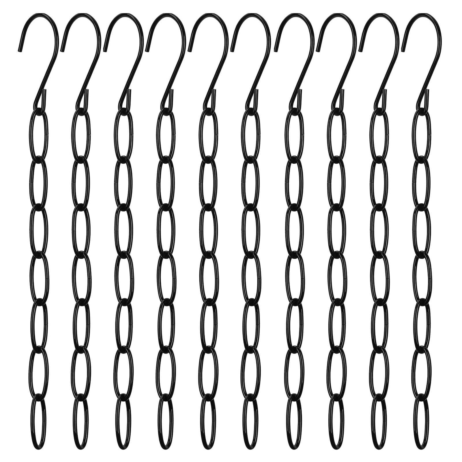 Hariumiu Metal Chain Hanger Metal Chain Clothes Hanger Organizer with 7