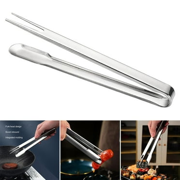 Hariumiu Mirror Surface Food Tongs Stainless Steel Food Tongs Japanese Style Multifunction Cooking Tongs for Grill Steak Fish Barbecue Heat-resistant Durable