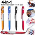 thumbnail image 1 of Hariumiu Multifunctional 4 in 1 Ballpoint Pen, Foldable LED Light Ballpoint Pen, Phone Touch Ballpoint Pen, Mobile Phone Rack, 1 of 12