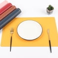 thumbnail image 1 of Hariumiu Place Mat for Dining Table Faux Leather Double-sided Color Place Mat Waterproof Oil-proof Heat Insulating Reusable Dining Table Accessory for Kitchen, 1 of 9