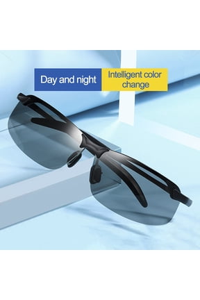 Polarized Sunglasses for Men Women Intelligent Color Changing Sunscreen Outdoor UV Sport Sunglasses for Running Cycling Fishing Golf Driving Beach