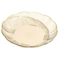 thumbnail image 1 of Hariumiu Salad Plate Transparent Fruit Plate with Golden Edge Stackable Snacks Serving Platter Unbreakable Round Salad Dessert Dinner Plate Dining Room, 1 of 8