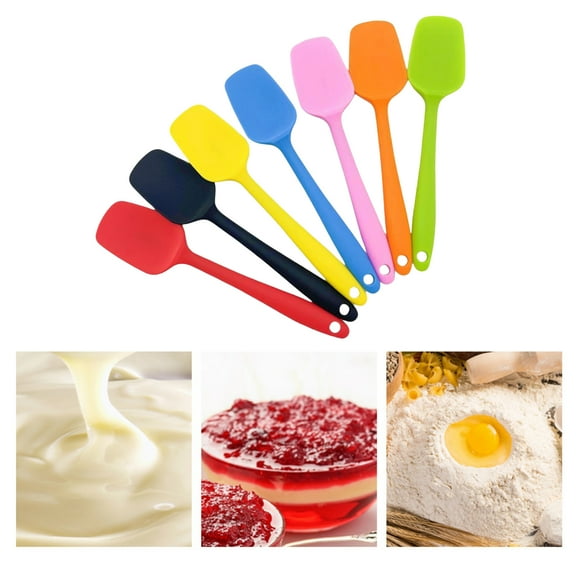 Hariumiu Silicone Baking Spatula Desserts Non-Slip Handle Cream Stirring Utensil Cake Cream Stirrer Easy-to-clean Pastry Tool