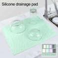 thumbnail image 1 of Hariumiu Silicone Kitchen Countertop Drainage Mat Heat Resistant Non-slip Large Surface Multipurpose Thickened Water Filter Pad, 1 of 8