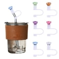 thumbnail image 1 of Hariumiu Silicone Straw Caps Leak Proof Reusable Eco-Friendly Dust-Proof for 30/40oz Tumbler Accessories Faux Diamond Tumbler Straw Plugs, 1 of 8