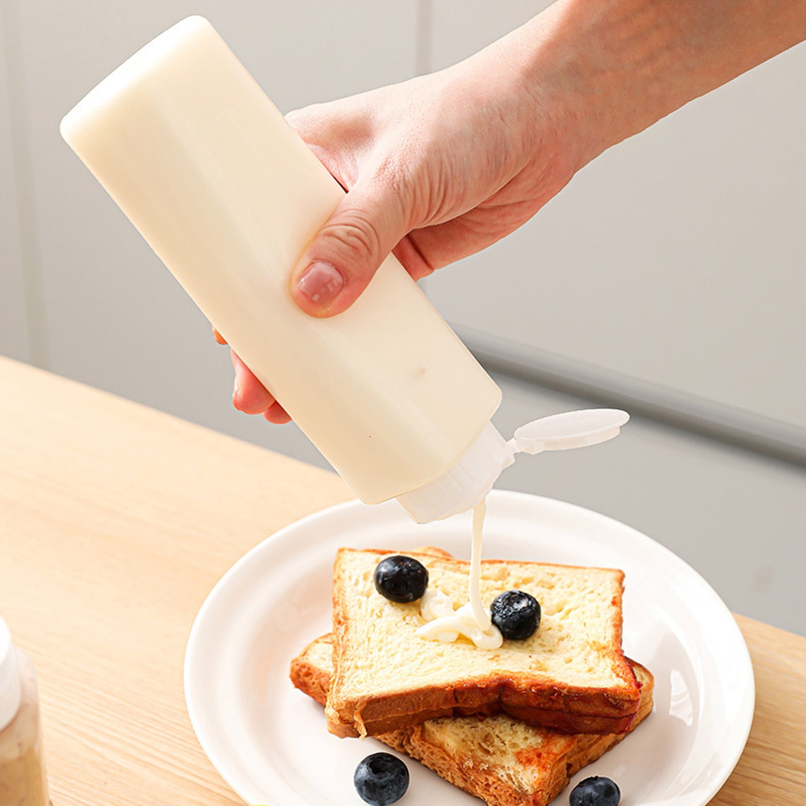 Hariumiu Squeeze Sauce Bottle 200/300ml Kitchen Spice Bottle with ...
