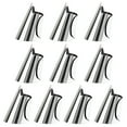 thumbnail image 1 of Hariumiu Stainless Steel Finger Guard Stainless Steel Finger Protector Set 10pcs Adjustable Hand Protective Tool for Beans Chestnuts Peeling for Meals, 1 of 8