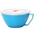 thumbnail image 1 of Hariumiu Stainless Steel Heat Insulation Anti-scald Instant Noodle Handle Bowl with Lid-Blue, 1 of 6