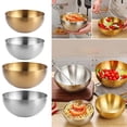 thumbnail image 1 of Hariumiu Stainless Steel Korean Salad Bowl Safe Modern Rounded Edge Smooth Surface Stain-resistant Salad Bowl, 1 of 8