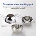 thumbnail image 1 of Hariumiu Stainless Steel Melting Pot for Wax Soap Chocolate 400/600ml Wax Melting Boiler Homemade Craft Gadget for Candle Making Baking, 1 of 7