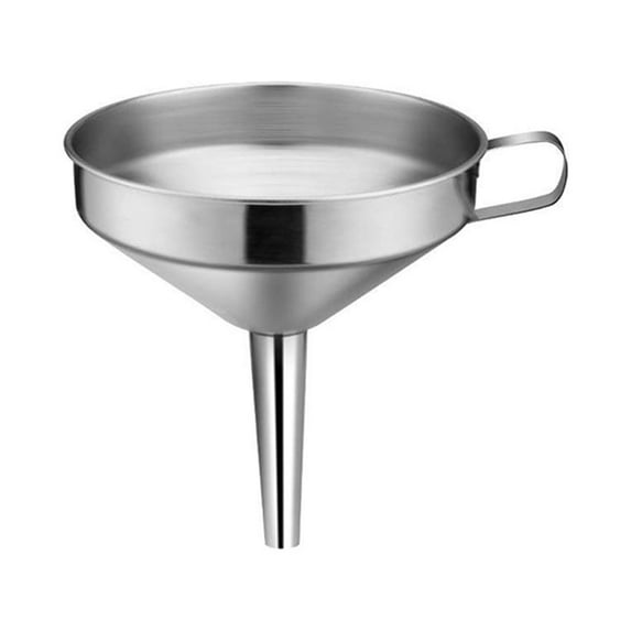 Hariumiu Stainless Steel Wide Mouth Wine Oil Honey Funnel Detachable Strainer Filter Tool-14cm
