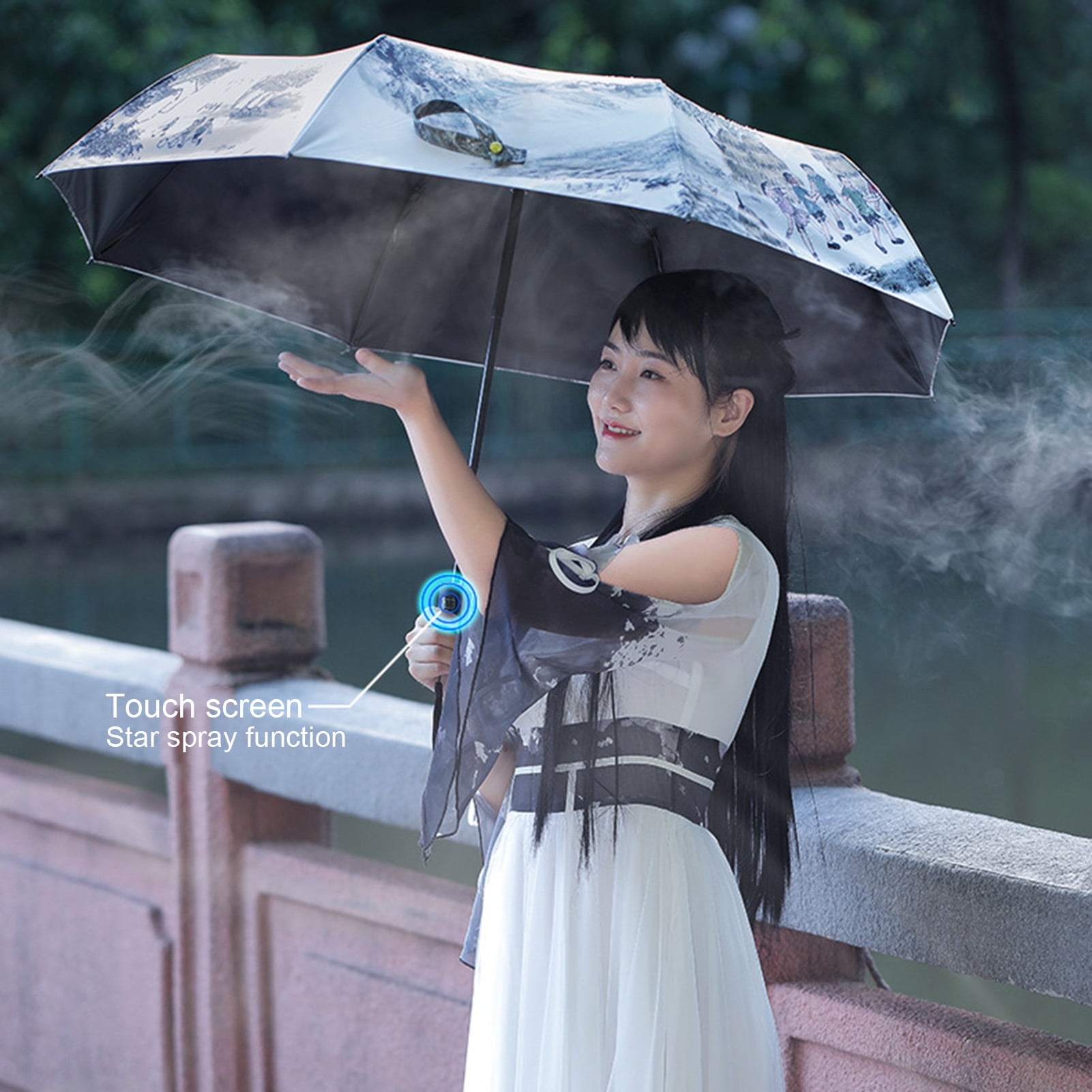 小物 her lip to HLT Sun Protection Umbrella Hariumiu Sun Protection Umbrella Water Spray Mister Chinese