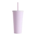 thumbnail image 1 of Hariumiu Tumbler with Wide Mouth 720ml Coffee Tumbler with Lid Straw Double Wall Vacuum Travel Coffee Mug Wide Mouth Leakproof Reusable Water Cup Easy to Clean, 1 of 8