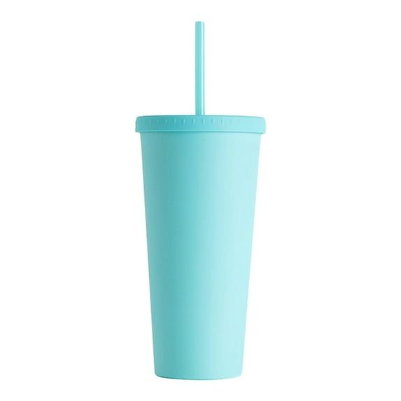 Hariumiu Tumbler with Wide Mouth 720ml Coffee Tumbler with Lid Straw Double Wall Vacuum Travel Coffee Mug Wide Mouth Leakproof Reusable Water Cup Easy to Clean