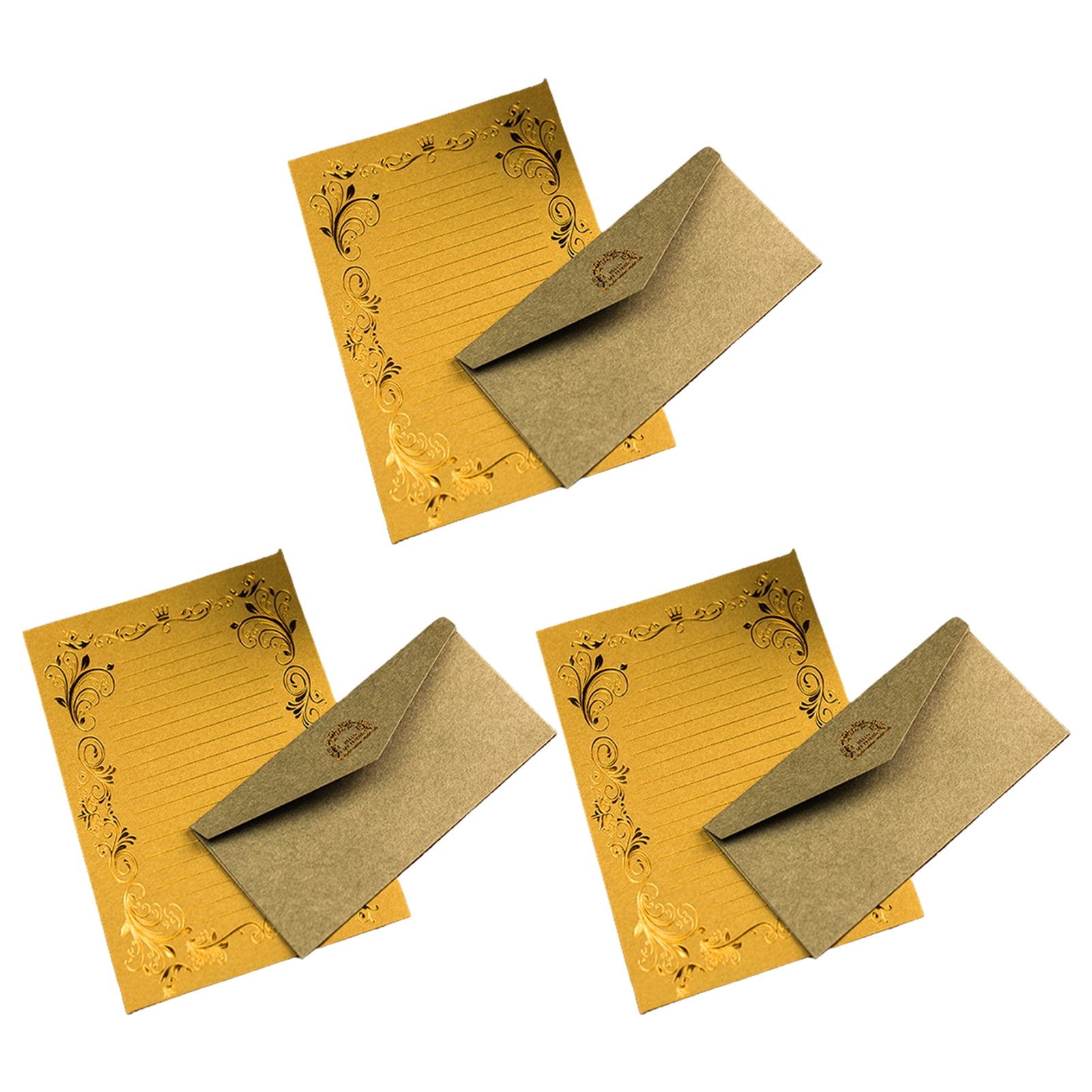 Hariumiu Unique Patterned Writing Paper Vintageinspired Letter Writing