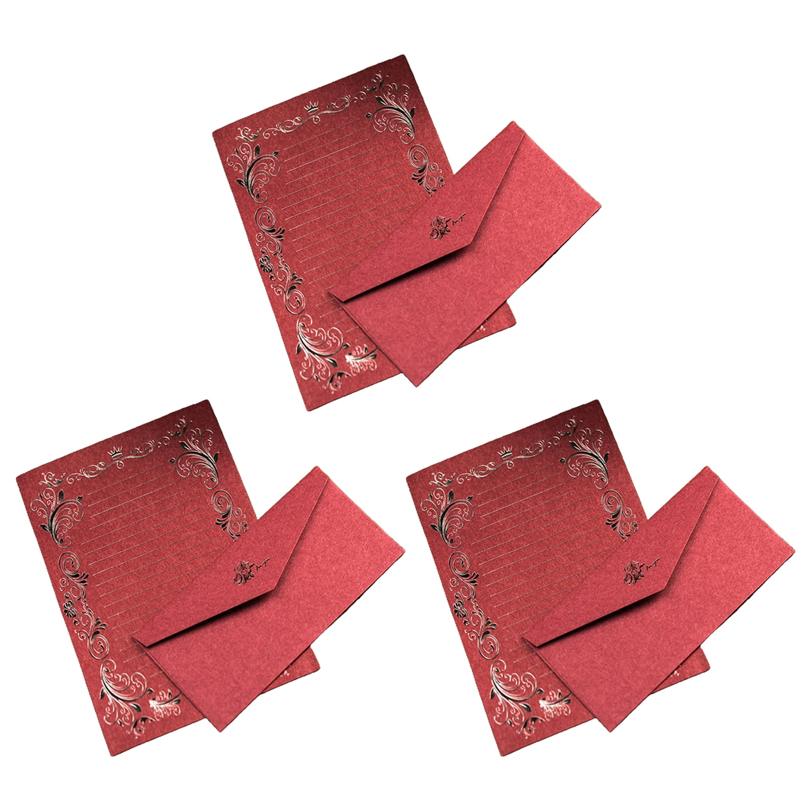 Hariumiu Unique Patterned Writing Paper Vintageinspired Letter Writing