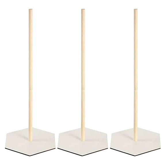 Hariumiu Vintage Donut Stand Rustic Wood Donut Stand Bar 3pcs Heart Plum Blossom Shape Wedding Birthday Bridal Shower Baby Shower Party Decoration for Donuts